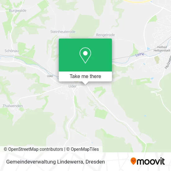 Карта Gemeindeverwaltung Lindewerra