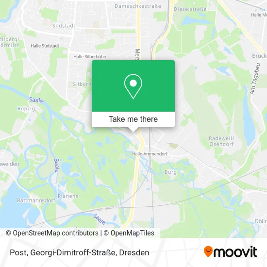 Карта Post, Georgi-Dimitroff-Straße