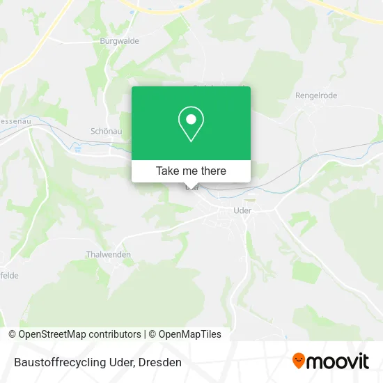 Карта Baustoffrecycling Uder