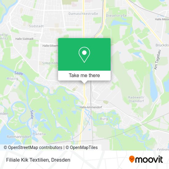 Карта Filiale Kik Textilien