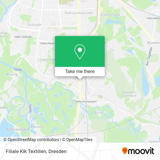 Карта Filiale Kik Textilien