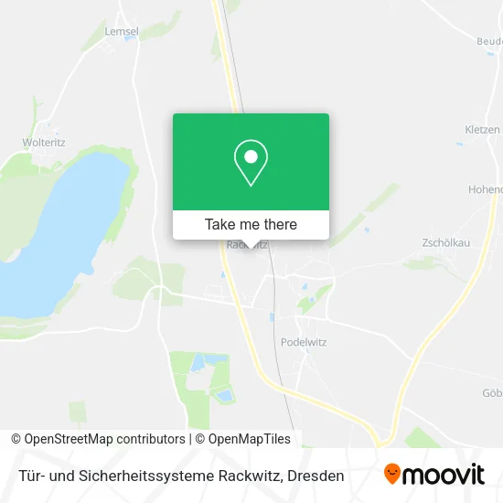 Карта Tür- und Sicherheitssysteme Rackwitz