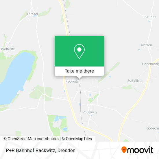 Карта P+R Bahnhof Rackwitz