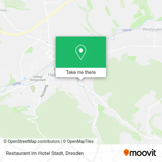 Restaurant im Hotel Stadt map