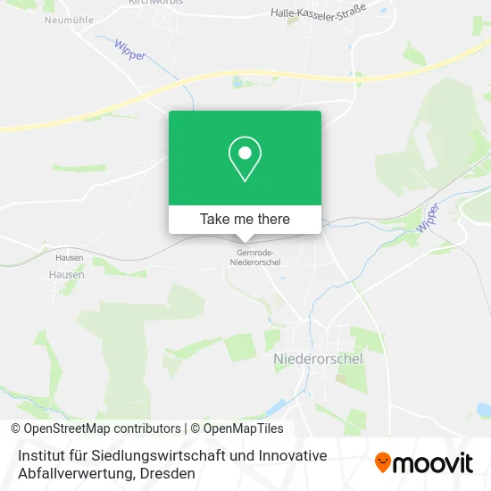 Карта Institut für Siedlungswirtschaft und Innovative Abfallverwertung