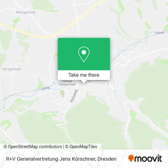 Карта R+V Generalvertretung Jens Körschner