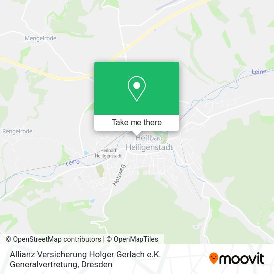 Карта Allianz Versicherung Holger Gerlach e.K. Generalvertretung