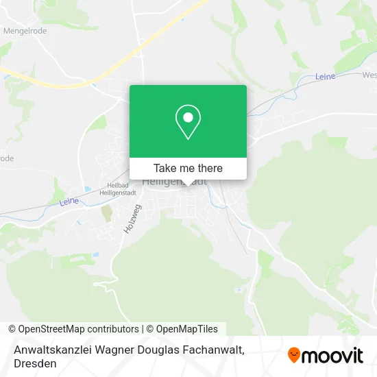 Карта Anwaltskanzlei Wagner Douglas Fachanwalt