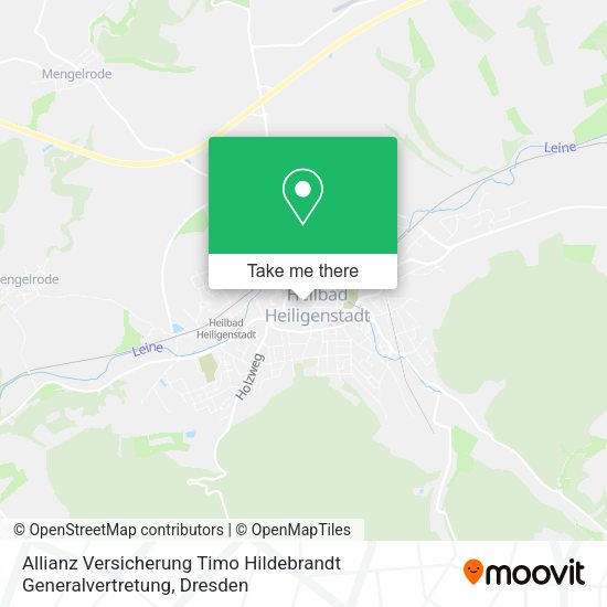 Карта Allianz Versicherung Timo Hildebrandt Generalvertretung