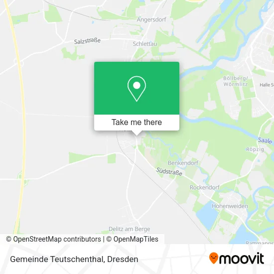Карта Gemeinde Teutschenthal
