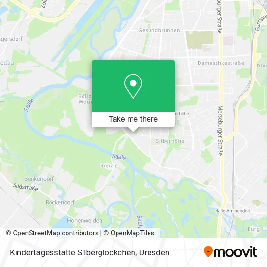 Карта Kindertagesstätte Silberglöckchen