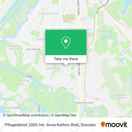 Карта Pflegedienst 2000 Inh. Anne-Kathrin Blaß