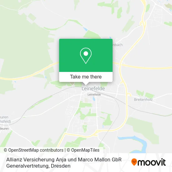 Карта Allianz Versicherung Anja und Marco Mallon GbR Generalvertretung