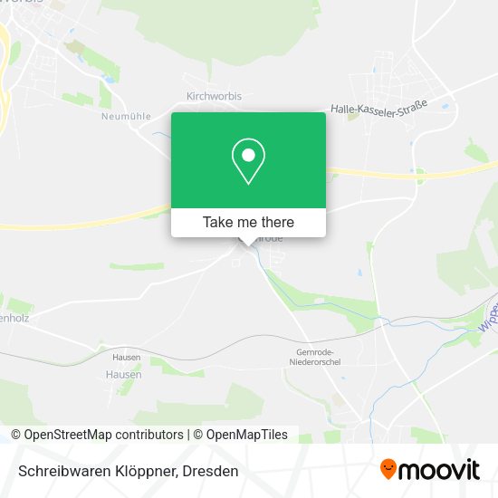 Карта Schreibwaren Klöppner