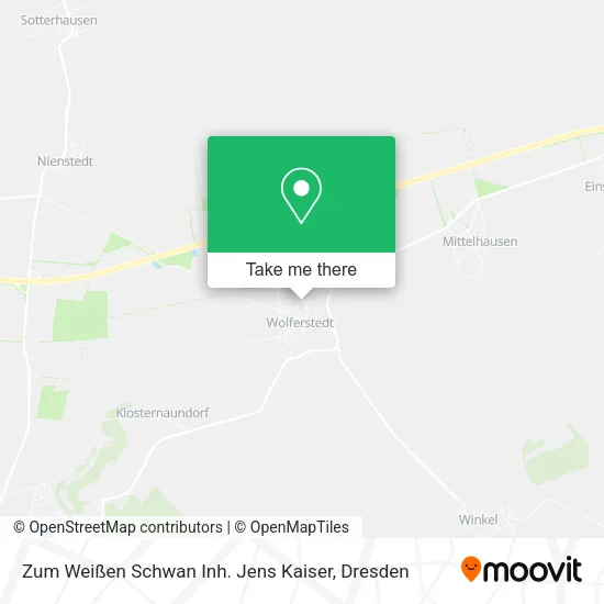 Карта Zum Weißen Schwan Inh. Jens Kaiser