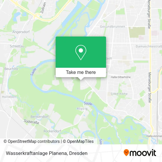 Карта Wasserkraftanlage Planena