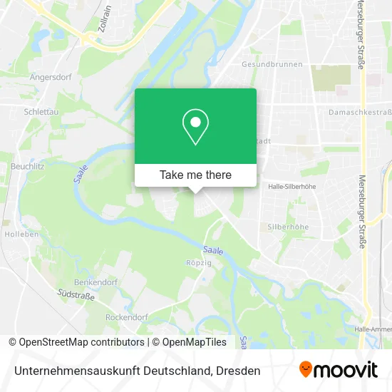 Карта Unternehmensauskunft Deutschland