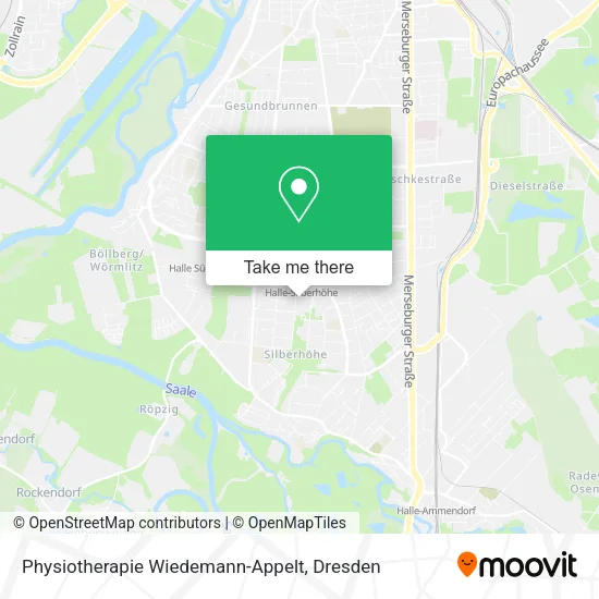 Карта Physiotherapie Wiedemann-Appelt