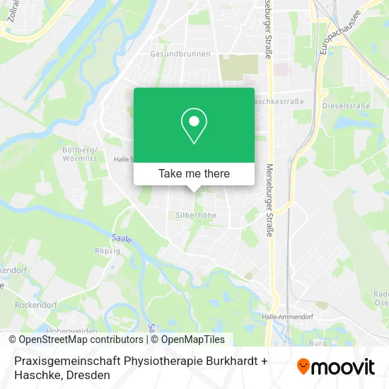 Карта Praxisgemeinschaft Physiotherapie Burkhardt + Haschke