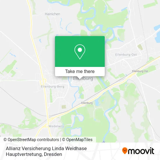 Карта Allianz Versicherung Linda Weidhase Hauptvertretung