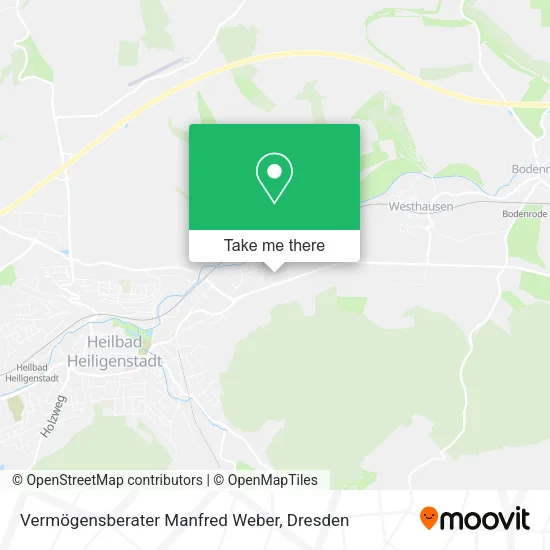 Карта Vermögensberater Manfred Weber