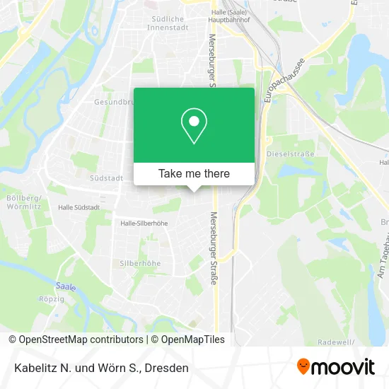 Карта Kabelitz N. und Wörn S.