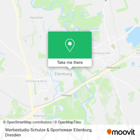 Карта Werbestudio Schulze & Sportswear Eilenburg