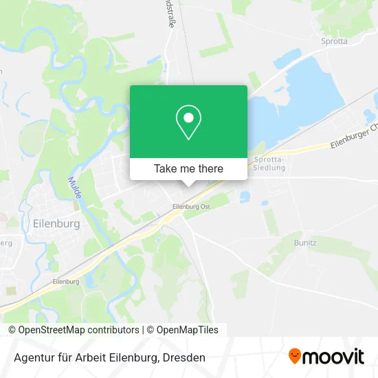 Карта Agentur für Arbeit Eilenburg