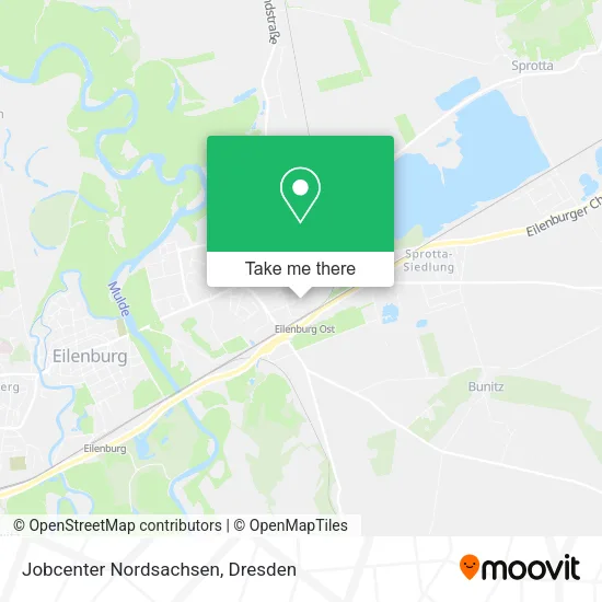 Карта Jobcenter Nordsachsen