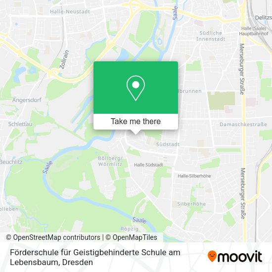 Карта Förderschule für Geistigbehinderte Schule am Lebensbaum