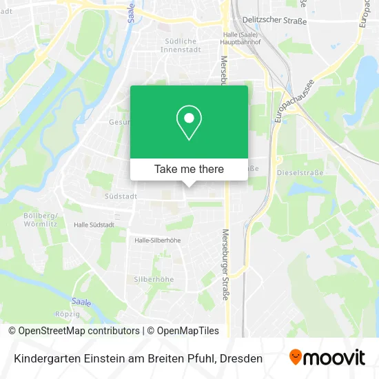 Карта Kindergarten Einstein am Breiten Pfuhl