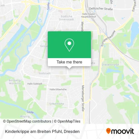 Карта Kinderkrippe am Breiten Pfuhl