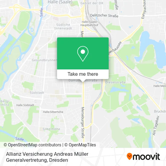 Карта Allianz Versicherung Andreas Müller Generalvertretung