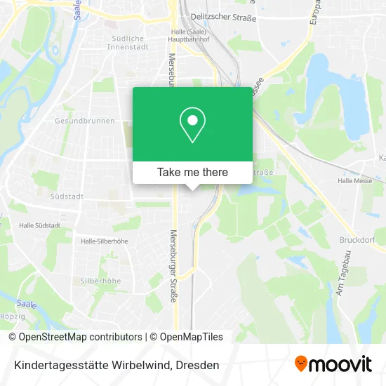 Карта Kindertagesstätte Wirbelwind