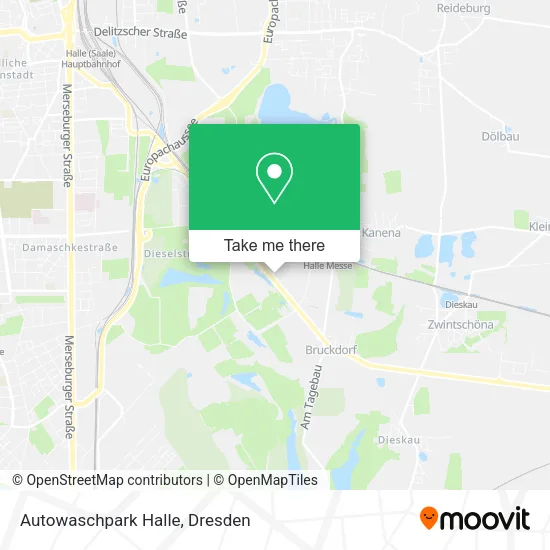 Карта Autowaschpark Halle