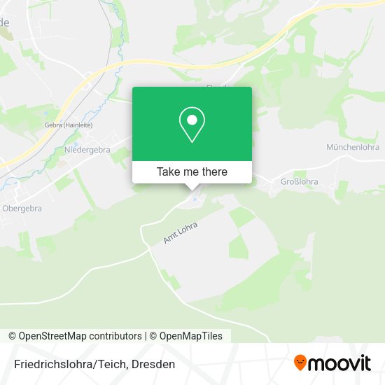 Карта Friedrichslohra/Teich