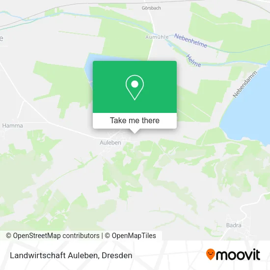 Карта Landwirtschaft Auleben