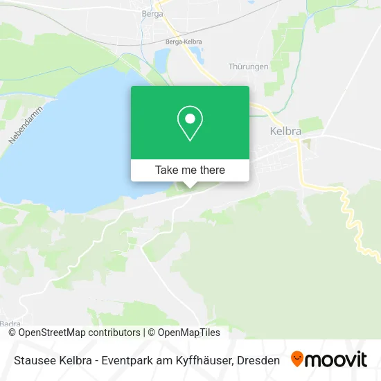 Карта Stausee Kelbra - Eventpark am Kyffhäuser