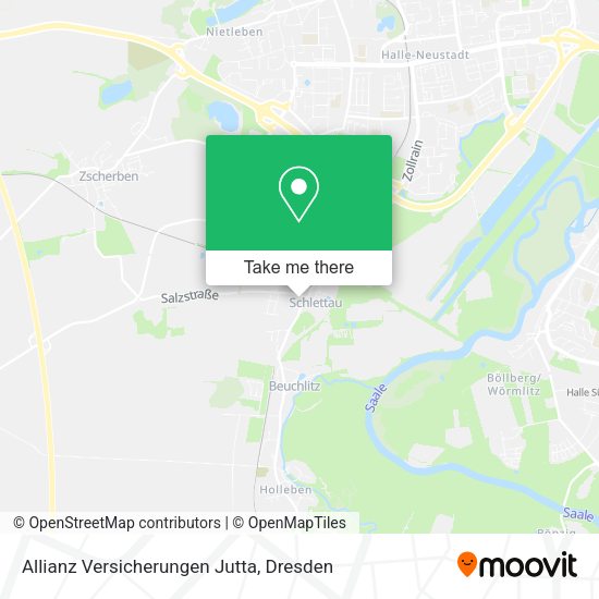 Карта Allianz Versicherungen Jutta