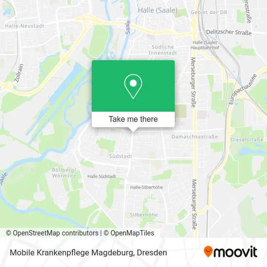 Карта Mobile Krankenpflege Magdeburg