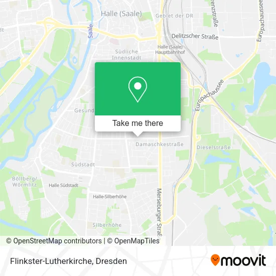 Карта Flinkster-Lutherkirche