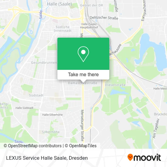 Карта LEXUS Service Halle Saale