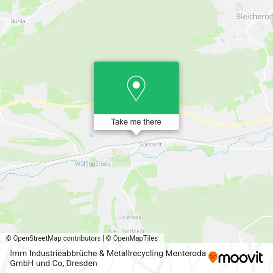 Imm Industrieabbrüche & Metallrecycling Menteroda GmbH und Co map