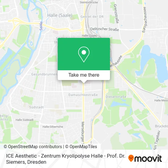 Карта ICE Aesthetic - Zentrum Kryolipolyse Halle - Prof. Dr. Siemers