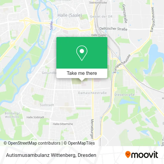 Карта Autismusambulanz Wittenberg