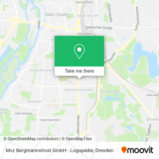 Карта Mvz Bergmannstrost GmbH - Logopädie