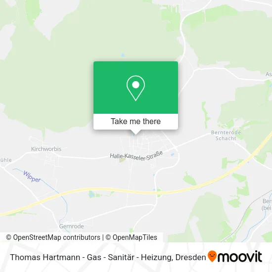 Карта Thomas Hartmann - Gas - Sanitär - Heizung