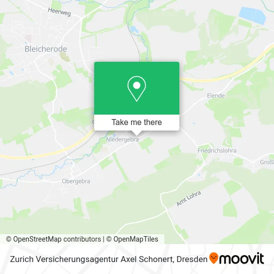 Карта Zurich Versicherungsagentur Axel Schonert