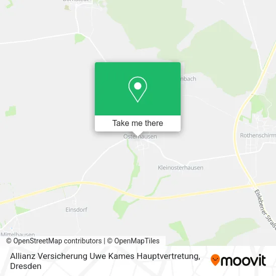 Карта Allianz Versicherung Uwe Kames Hauptvertretung