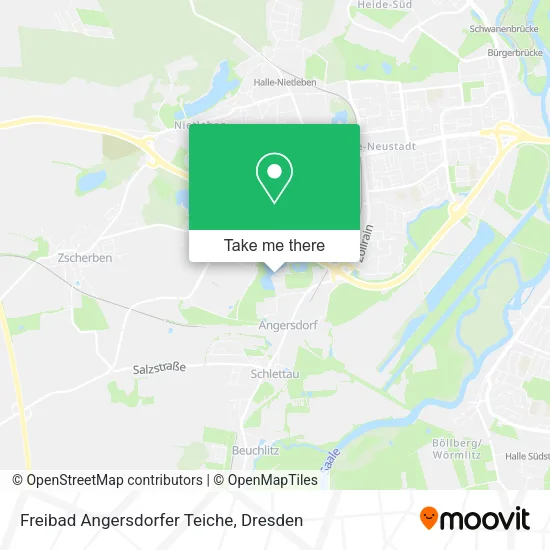 Карта Freibad Angersdorfer Teiche